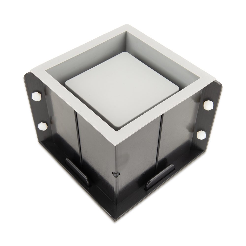 Manumi Profesionální silikonová forma s výztuhou na květináč krychle 12 x 12 cm - 3 ks