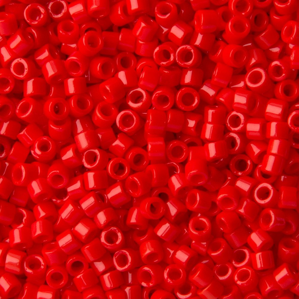 Miyuki Rokajlové korálky - Miyuki Delica 11/0 (DB-727) Opaque Light Siam - 15 g