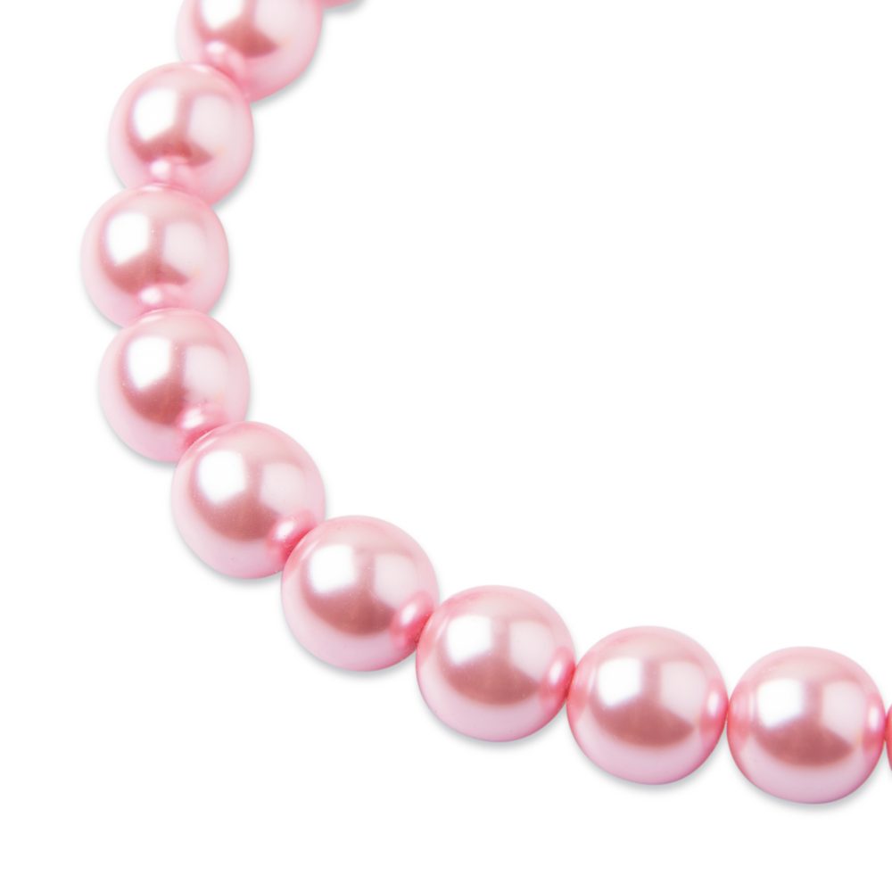 Manumi české voskové perle 10mm Baby pink - 90 ks