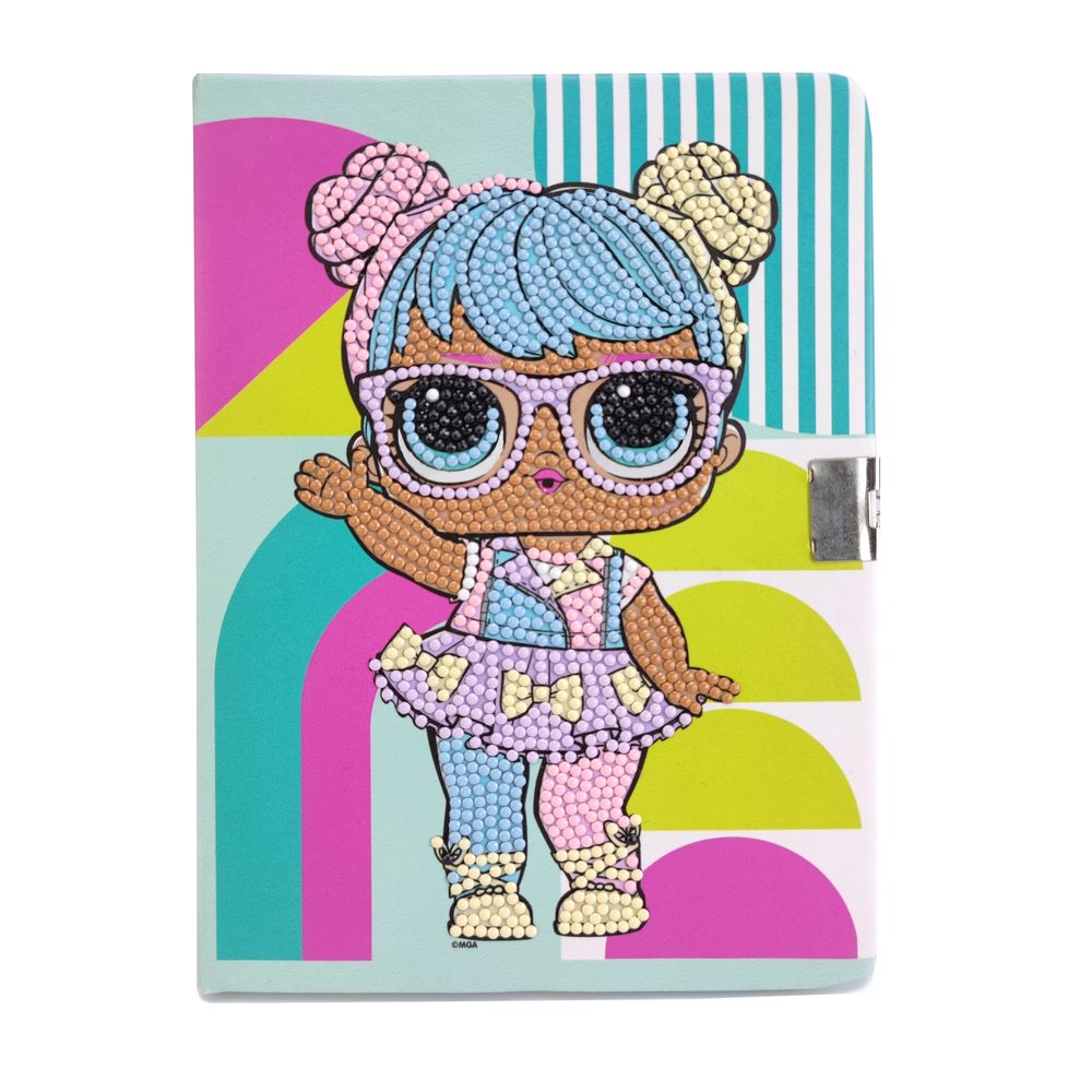 Diamantové malování tajný deníček L.O.L. Bon Bon - 3 ks