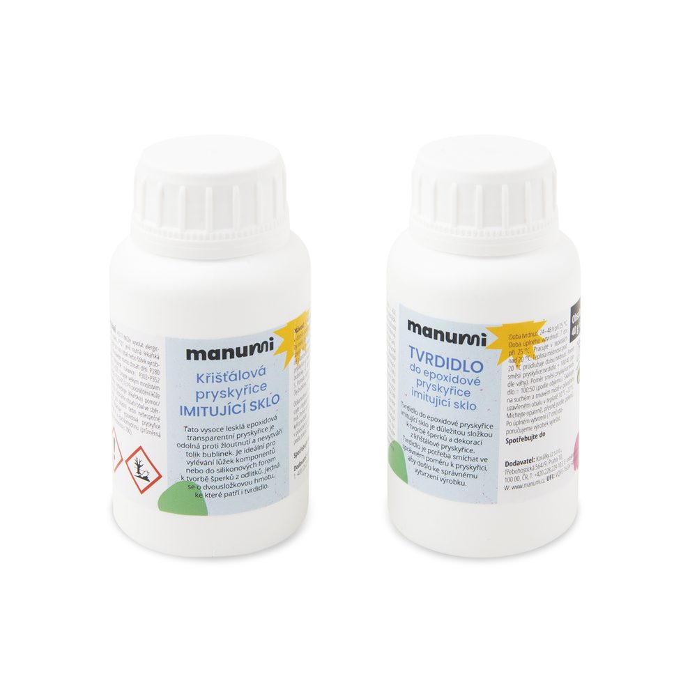 Manumi Křišťálová pryskyřice imitující sklo 140g - 3 ks