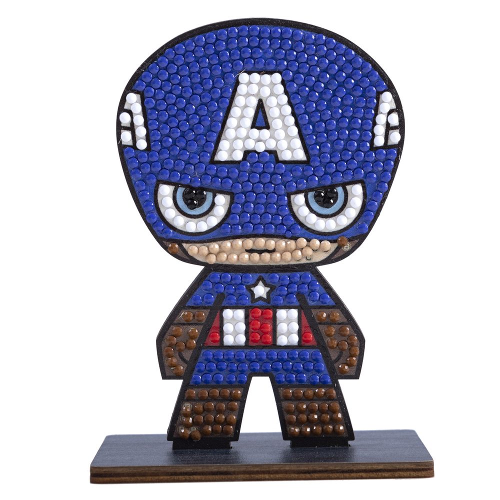 Diamantové malování postava Marvel Captain America - 3 ks