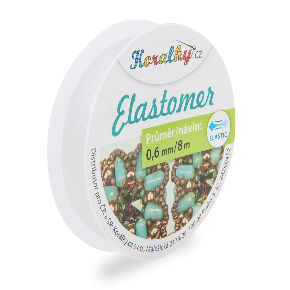 Manumi Elastomer 0,6mm/8m čirý - 5 ks