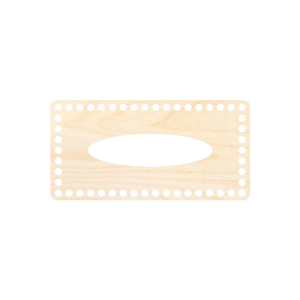 Dřevěné víko na kapesníky 24x12cm - 3 ks