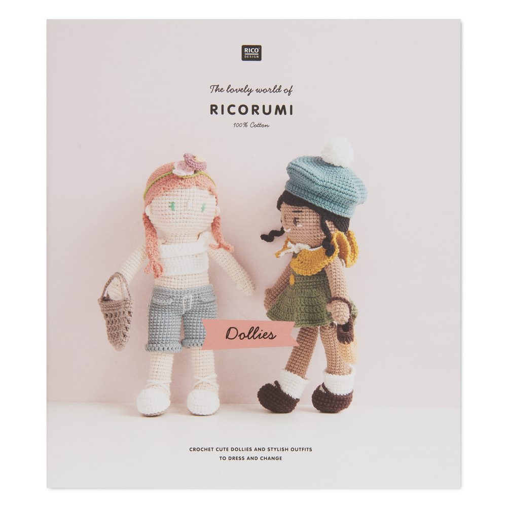 Rico Design Kniha návodů na háčkování Ricorumi Panenky anglická verze - 3 ks