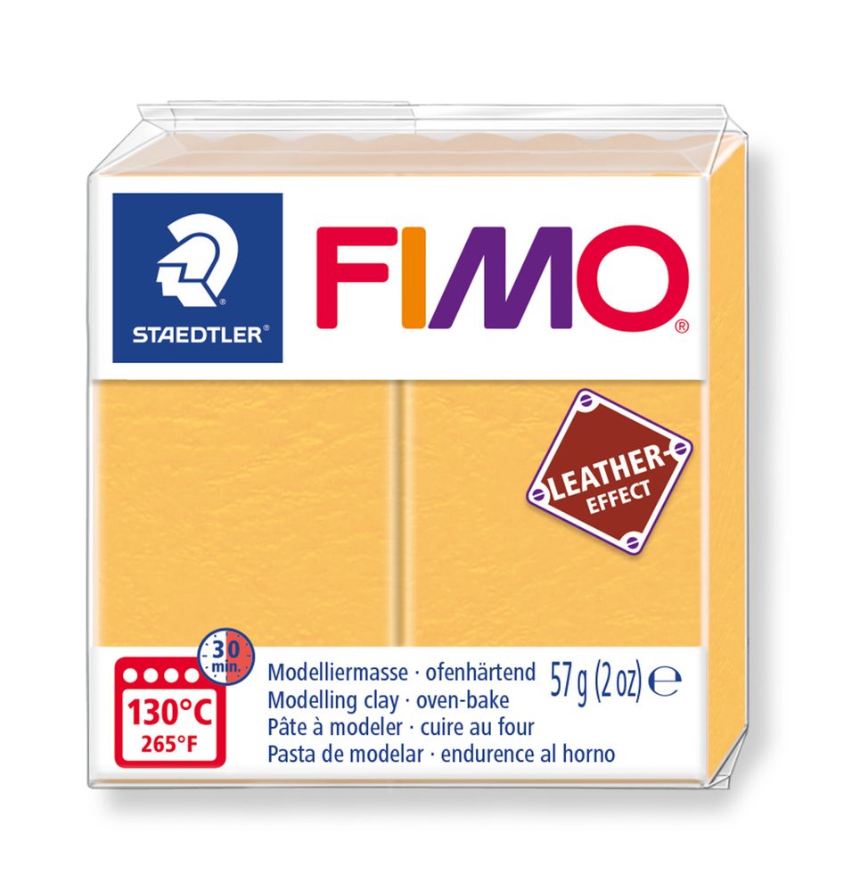 Staedtler FIMO Leather Effect (8010-109) šafránová žlutá - 1 ks