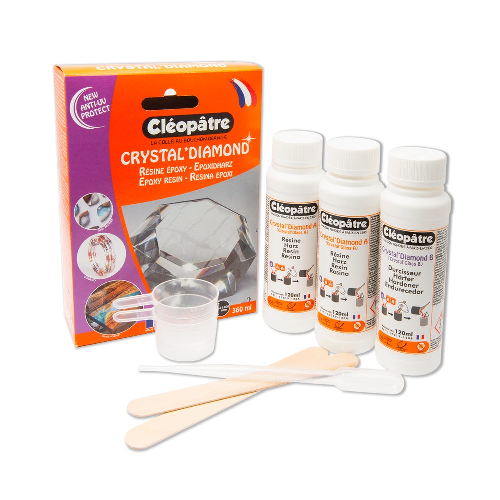 Cléopatre Křišťálová pryskyřice imitující sklo Crystal Diamond 360ml - 1 ks