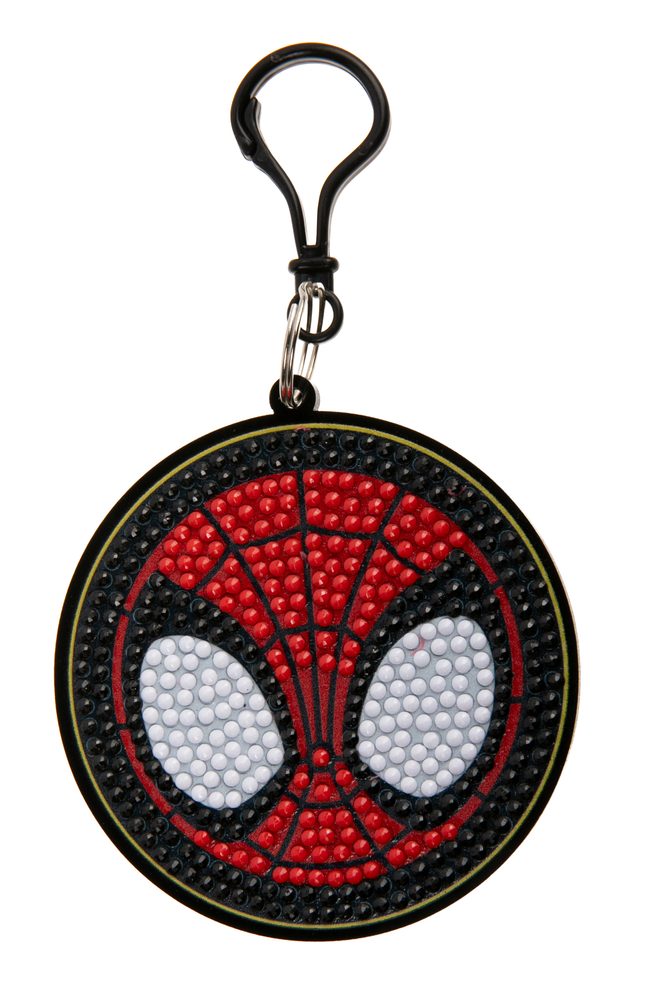 Diamantové malování přívěsek Spiderman - 3 ks