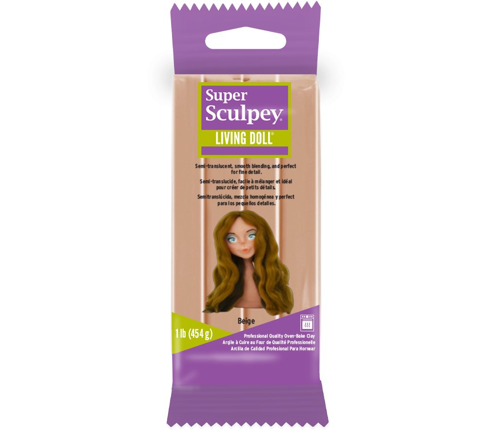 Sculpey Super 454 g Living Doll světle béžová - 3 ks