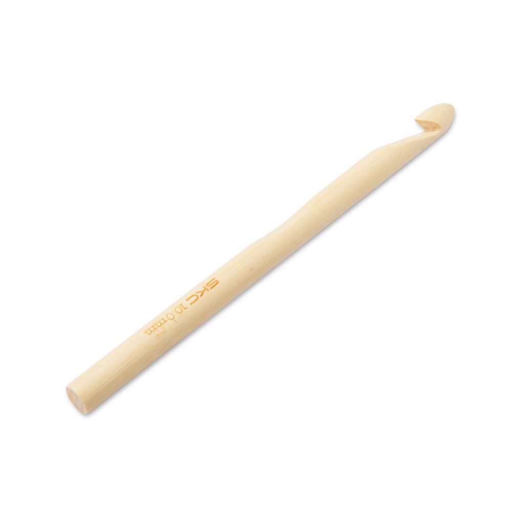 Háček na háčkování bambusový 10 mm - 1 ks