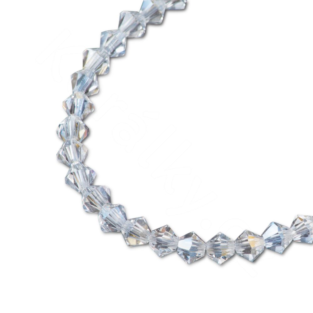 Preciosa MC perle Rondelle 3mm Crystal Argent Flare - 120 ks