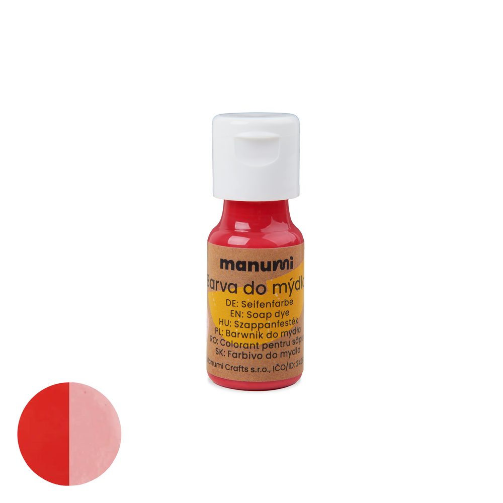 Manumi tekutá barva do mýdla 10 ml růžová - 3 ks