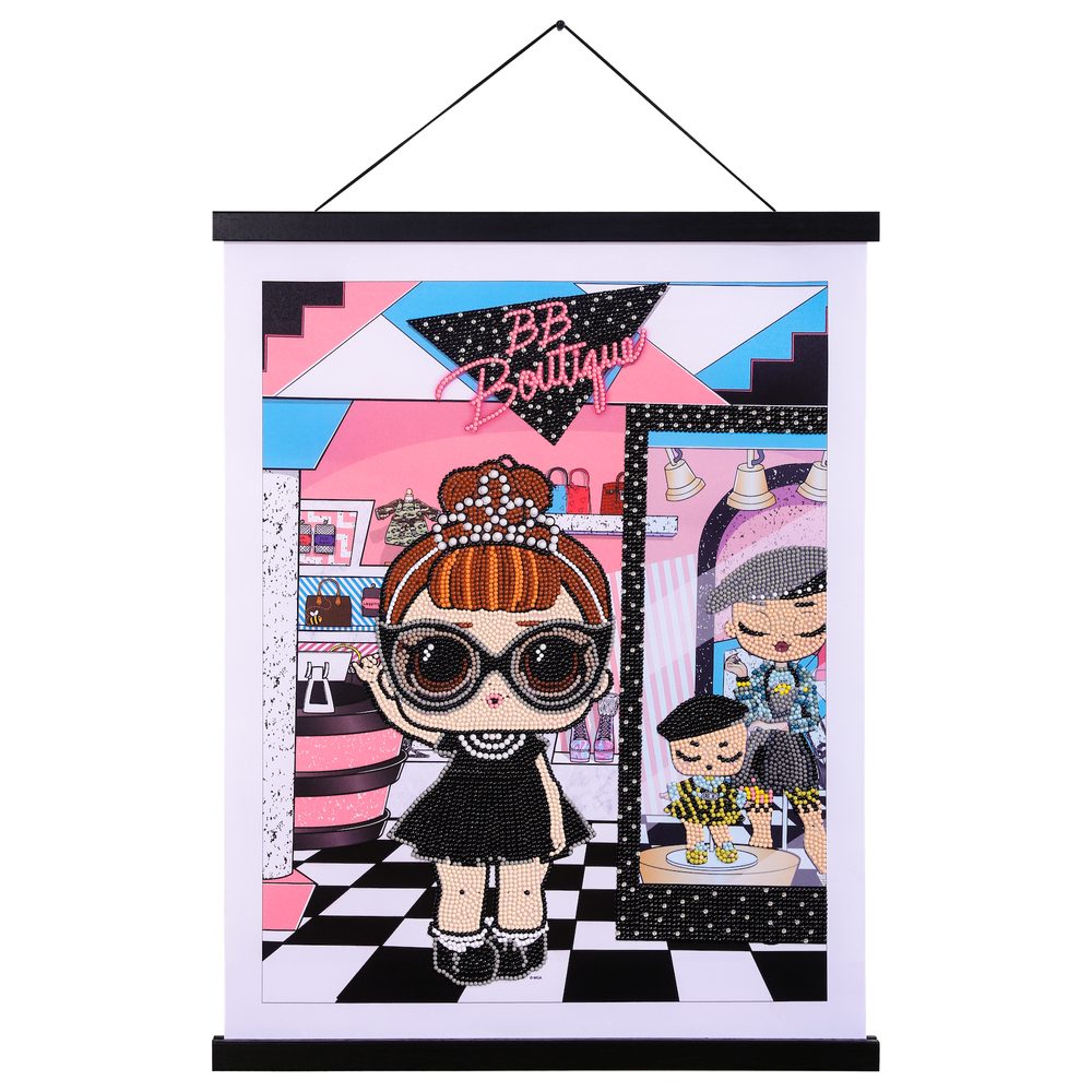 Diamantové malování obraz v lištách L.O.L. It Baby 35 x 45 cm - 1 ks