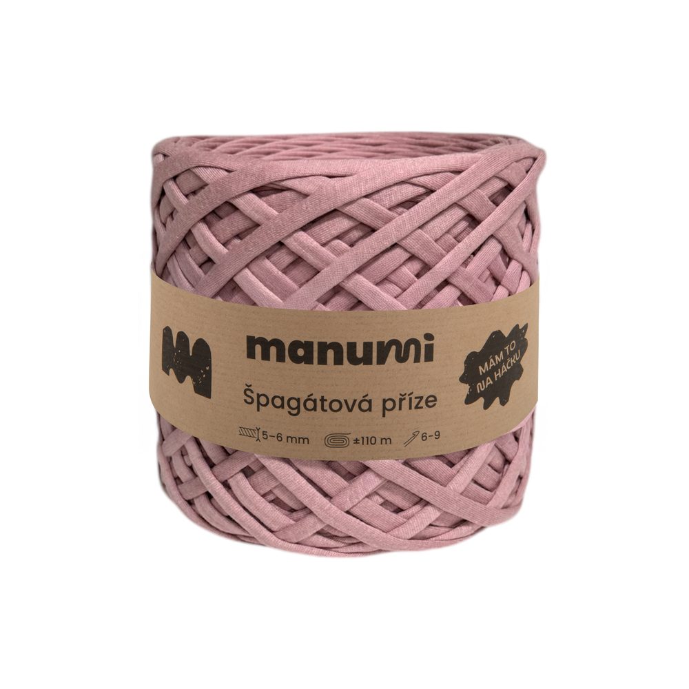Manumi špagátová příze pudrově růžová - 3 ks
