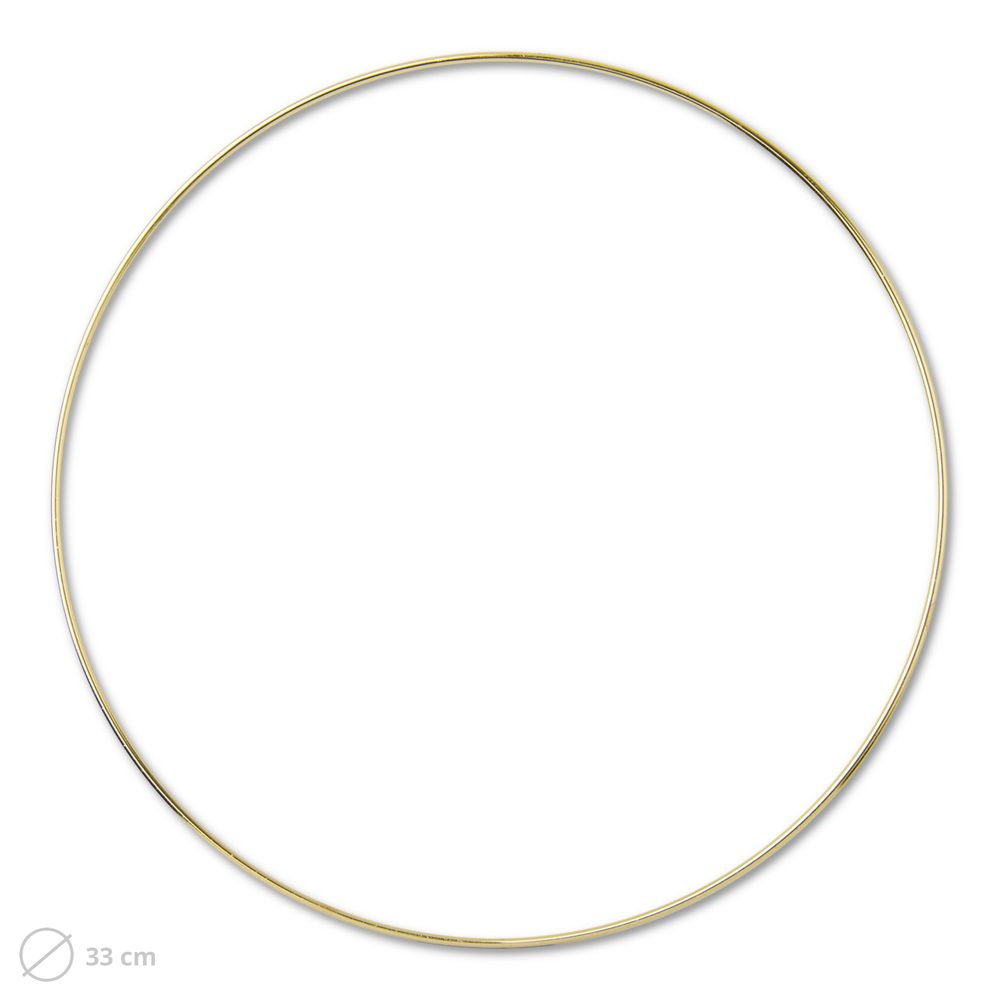 Kovový kruh na macramé 33cm - 3 ks