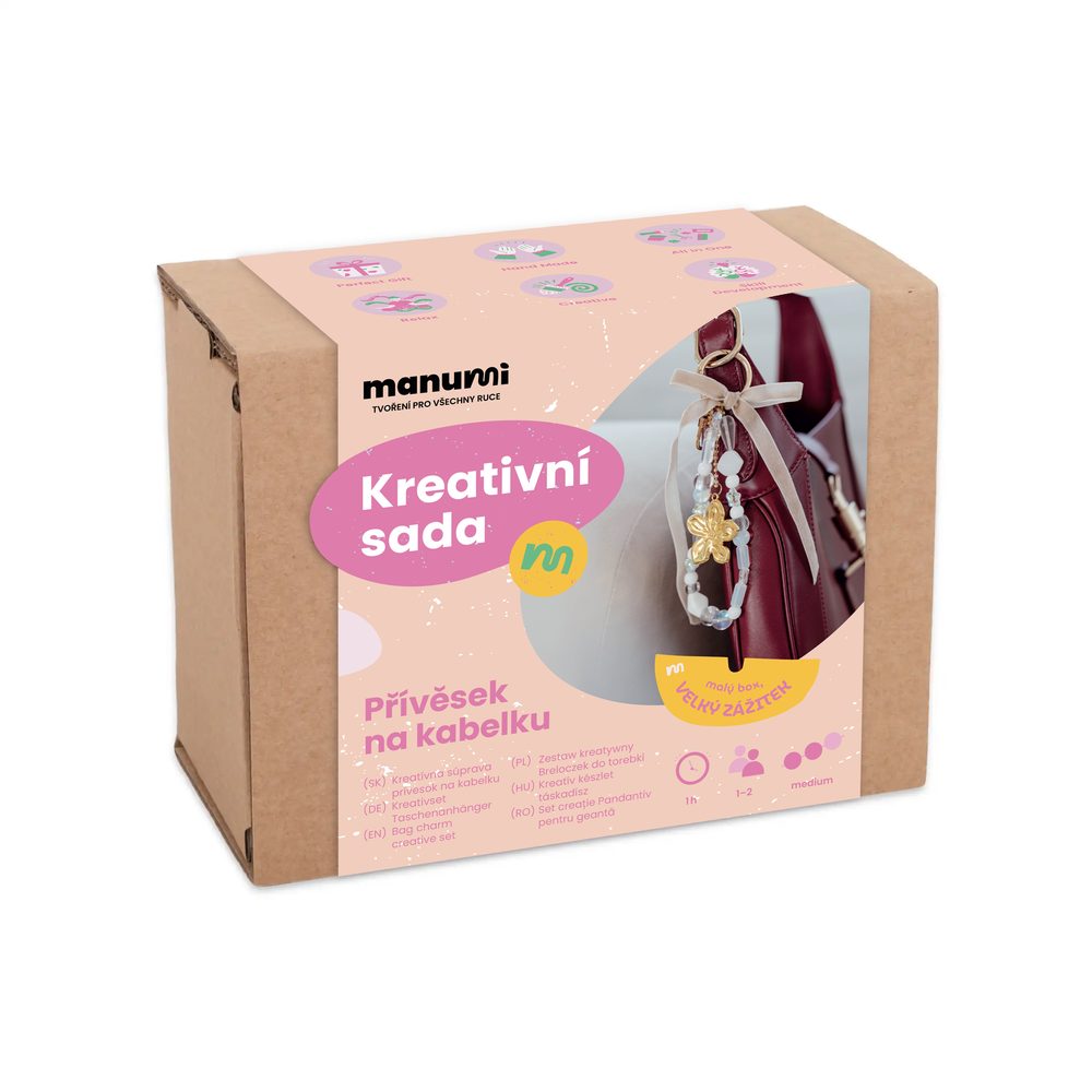 Manumi kreativní sada na výrobu přívěsku na kabelku - 3 ks