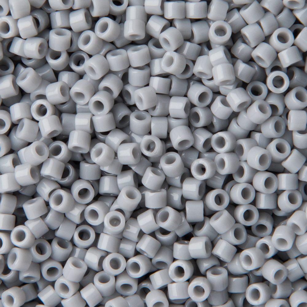 Miyuki Rokajlové korálky - Miyuki Delica 11/0 (DB-1139) Opaque Ghost Grey - 15 g