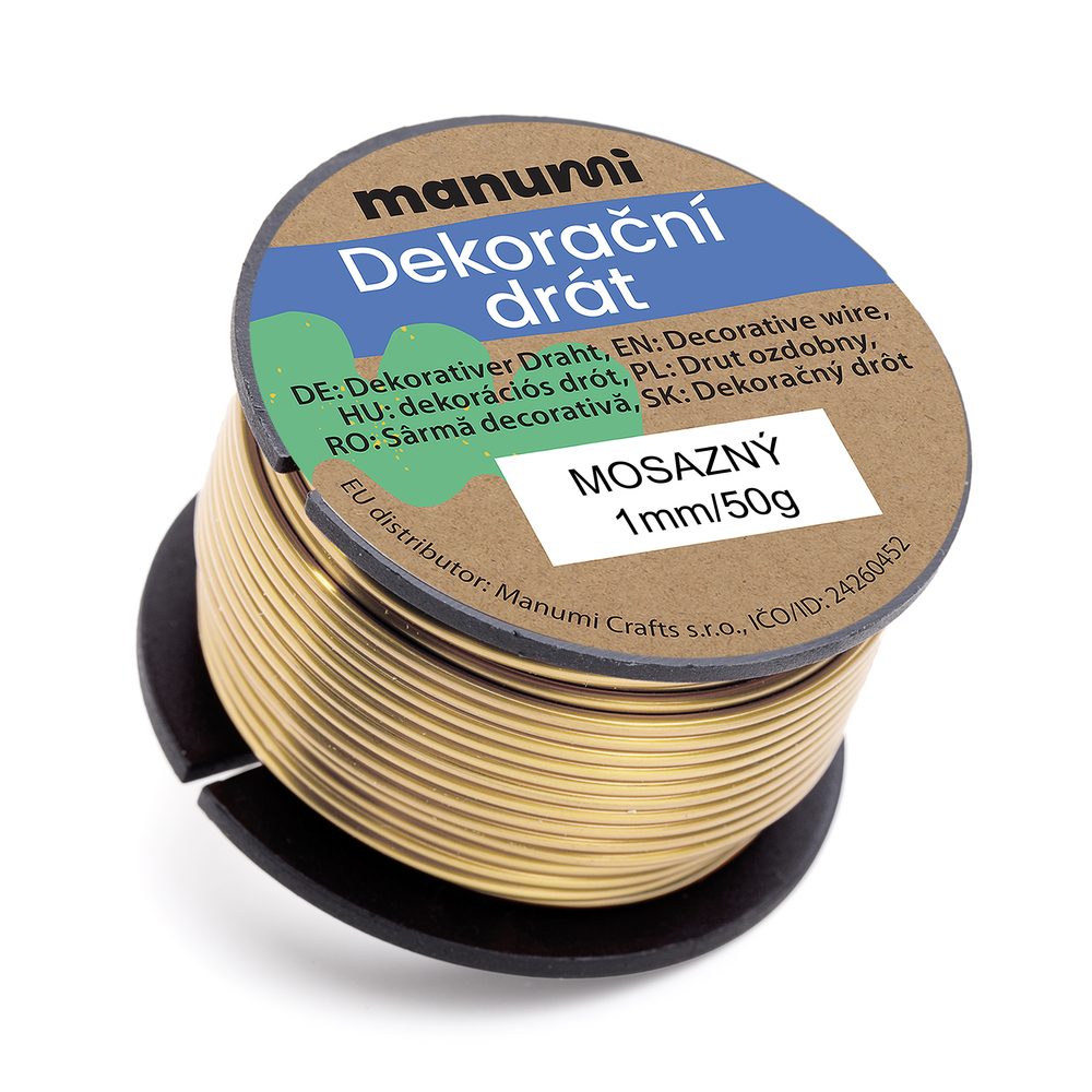 Manumi Mosazný drát 1 mm/50 g - 3 ks