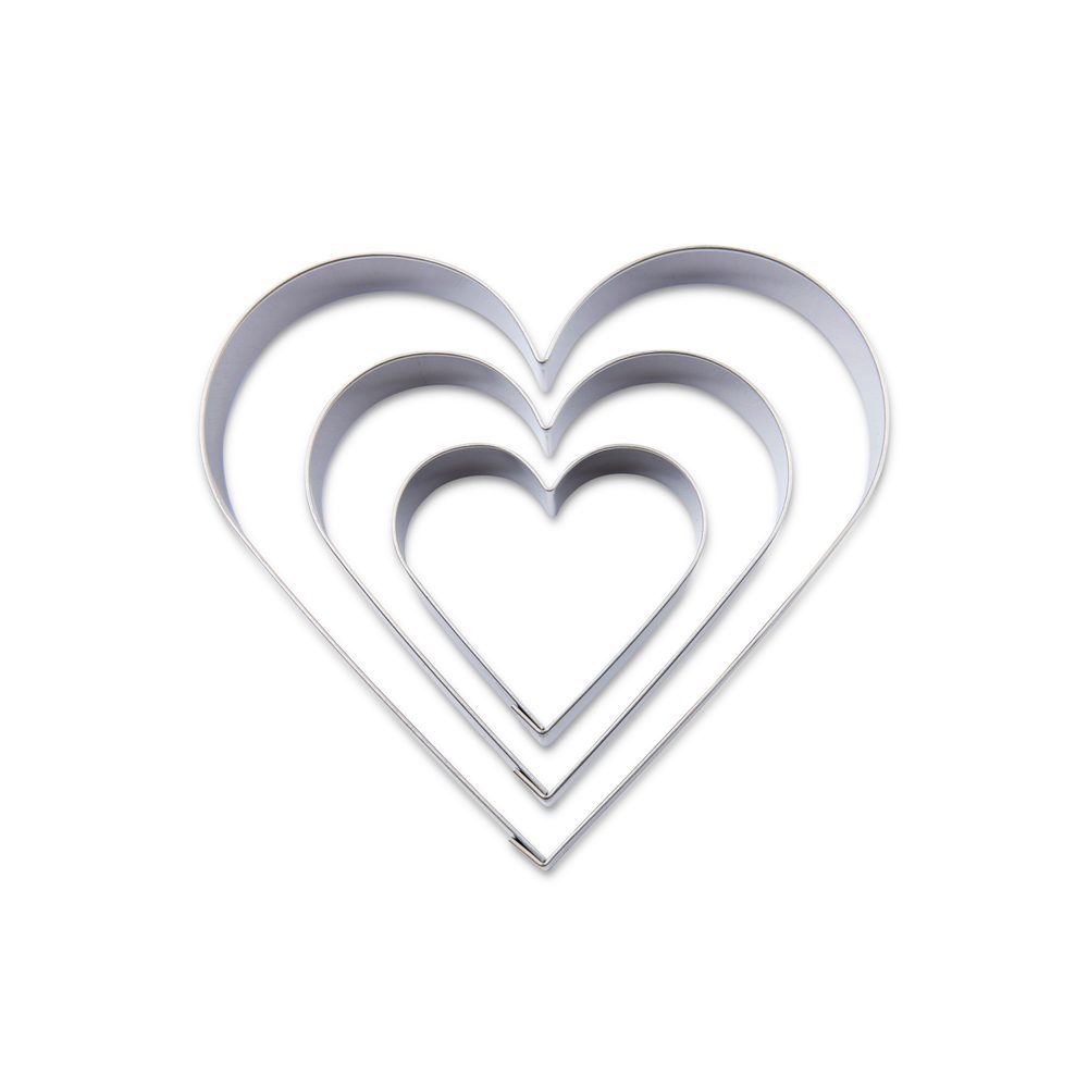 Sada vykrajovátek srdíčka 3ks - 1 ks