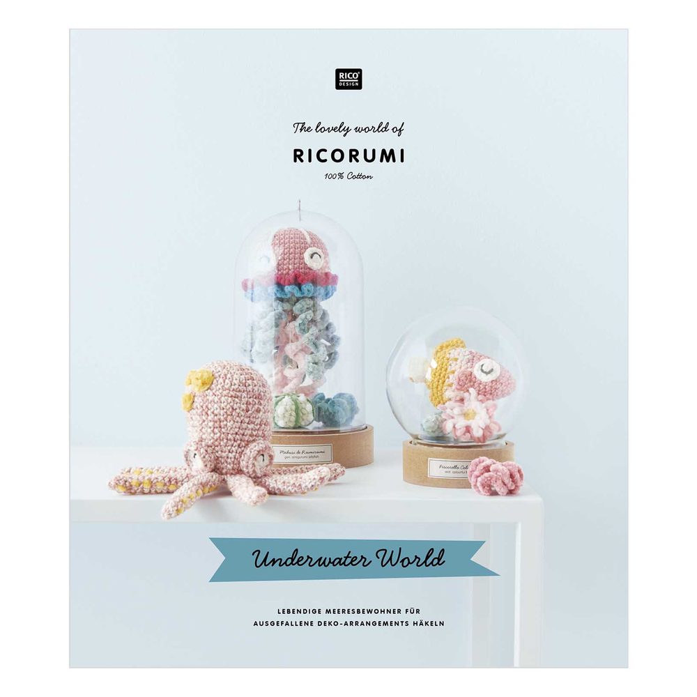 Rico Design Kniha návodů na háčkování Ricorumi Svět pod vodou německá verze - 1 ks