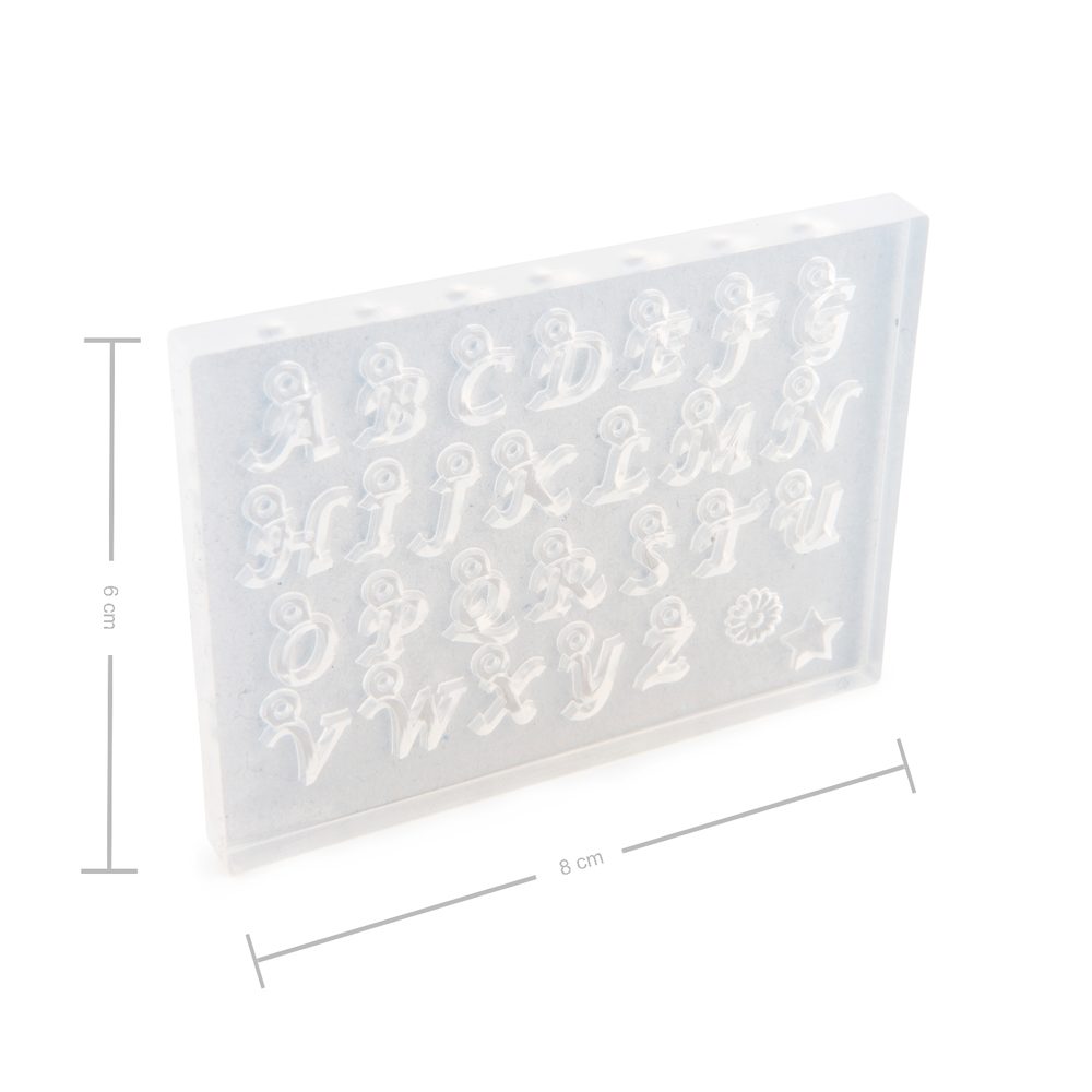 Art Clay Silver silikonová vytlačovací forma Písmena kurzíva - 3 ks