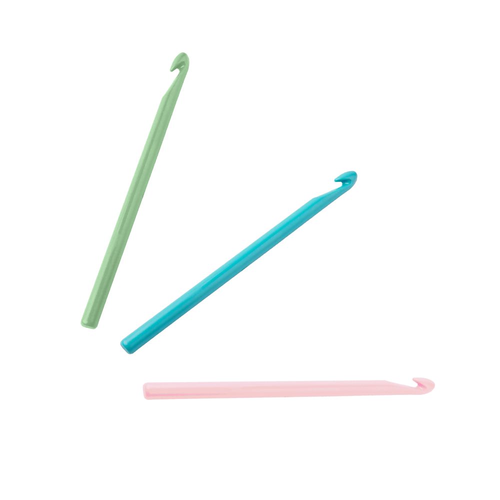 Háček na háčkování plastový 8 mm - 3 ks