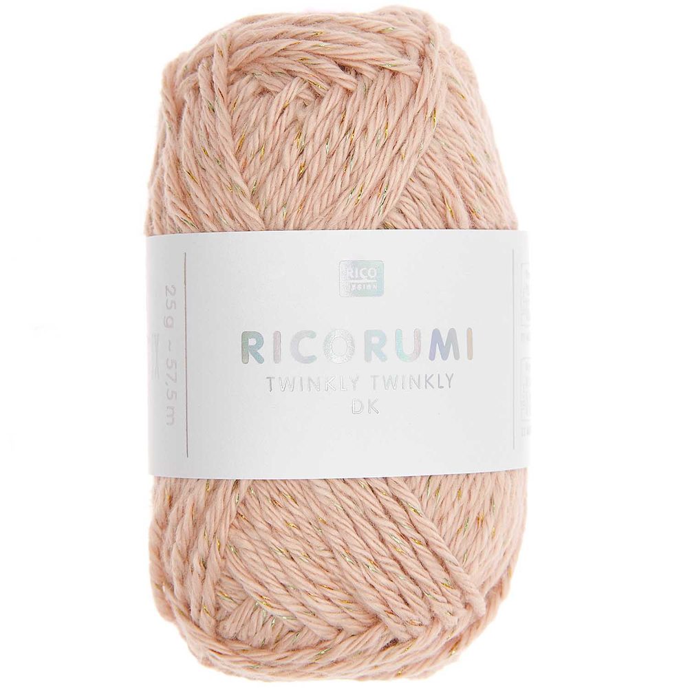 Rico Design Háčkovací příze Ricorumi Twinkly Twinkly odstín 007 oranžová - 3 ks