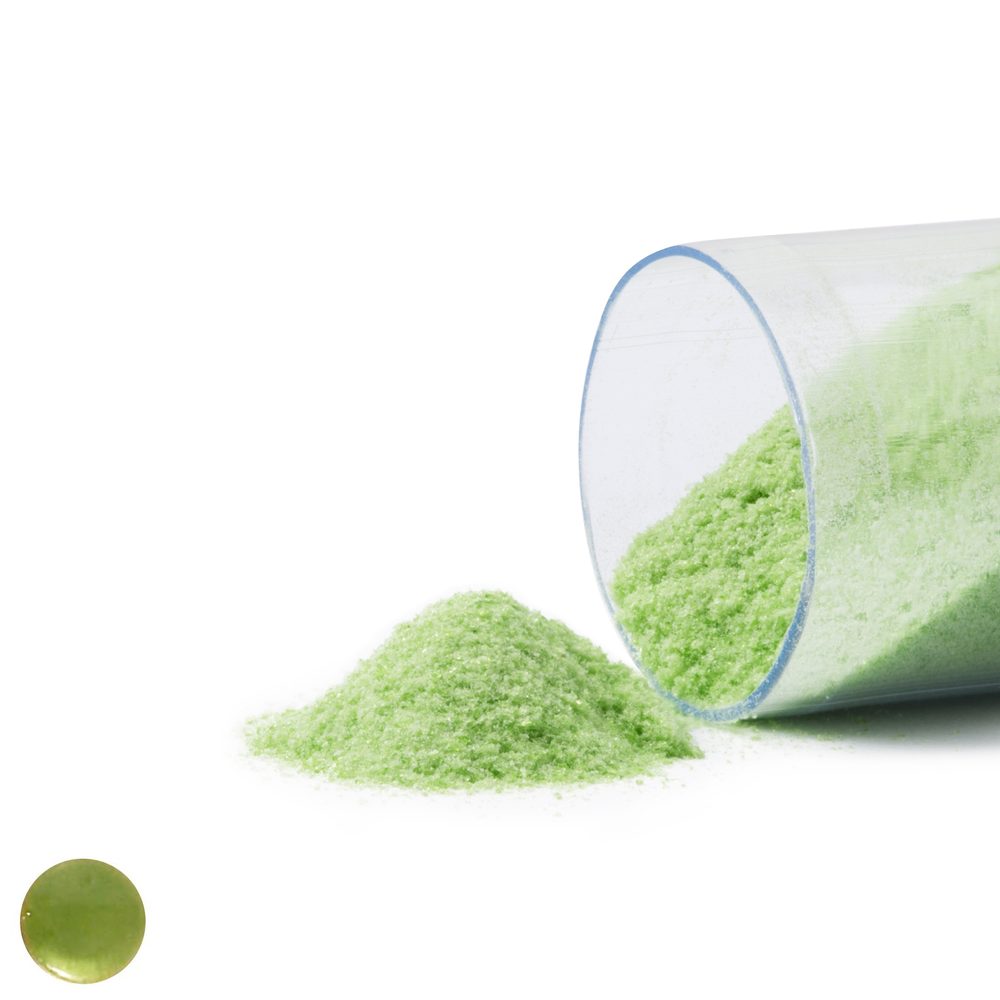 Emaux Soyer Pravý šperkařský smalt Soyer transparentní olivově zelený 5g - 5 ks - 5 ks