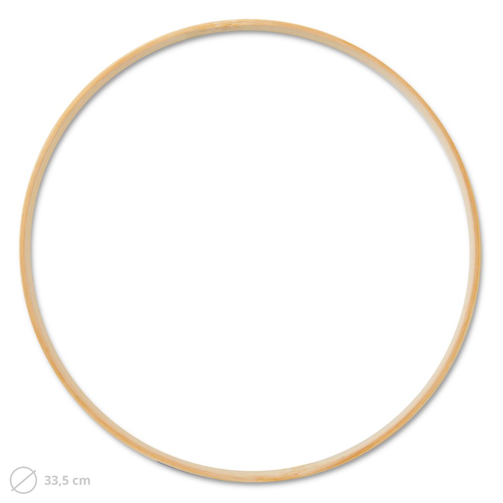 Dřevěný kruh na macramé 33,5cm - 3 ks