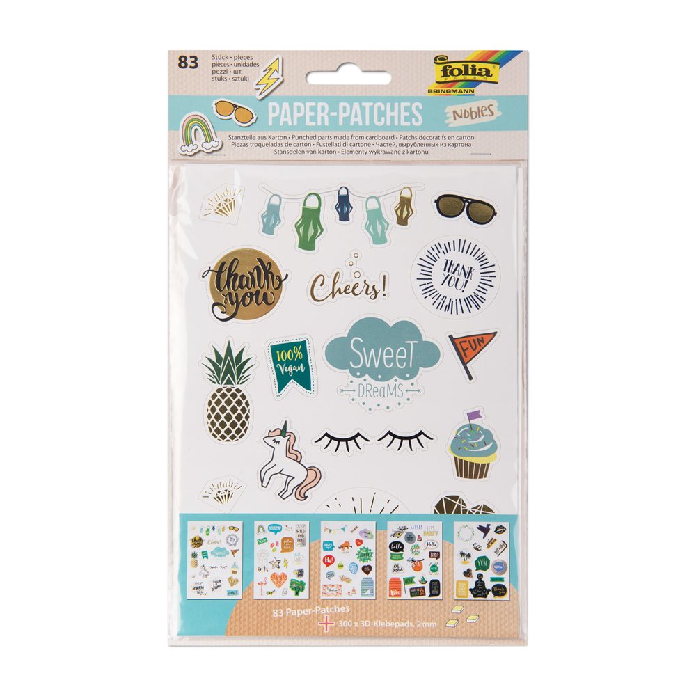 Papírové výseky Nobles 83 ks - 3 ks