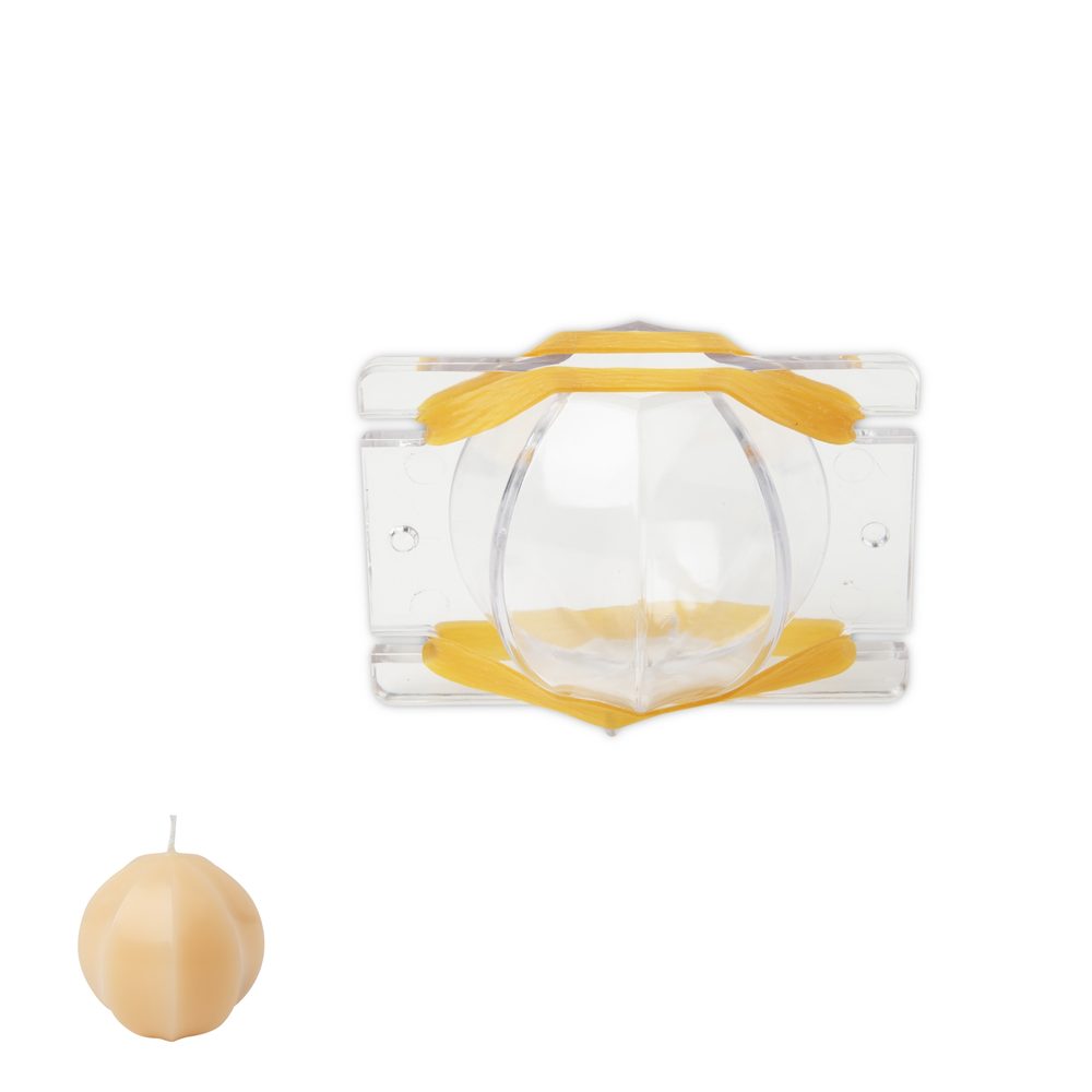 Polykarbonátová forma na svíčku ve tvaru osmihranné koule 75x68mm - 1 ks