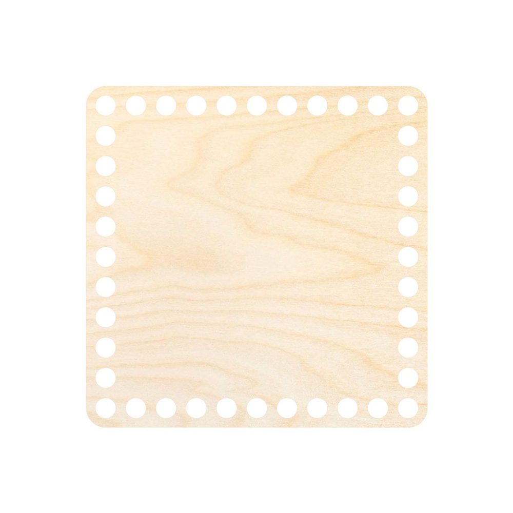 Dno na háčkovaný košík čtverec 20cm - 3 ks