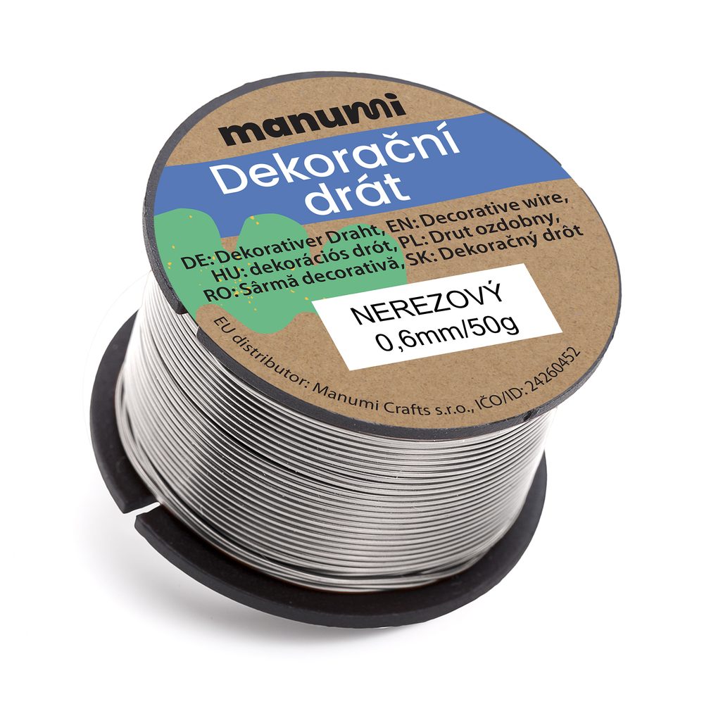 Manumi Nerezový drát 0,6 mm/50 g - 3 ks