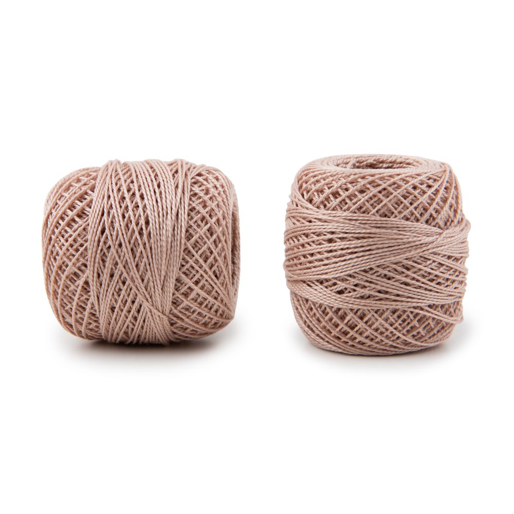 Niťárna Česká Třebová Háčkovací a vyšívací příze Perlovka 85m pudrová - 3 ks