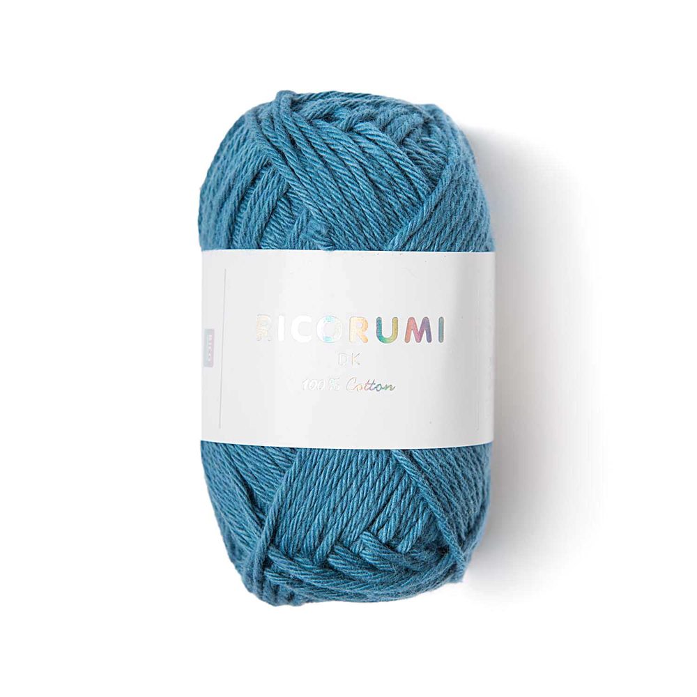 Rico Design Bavlněná háčkovací příze Ricorumi dk odstín 034 denim - 1 ks