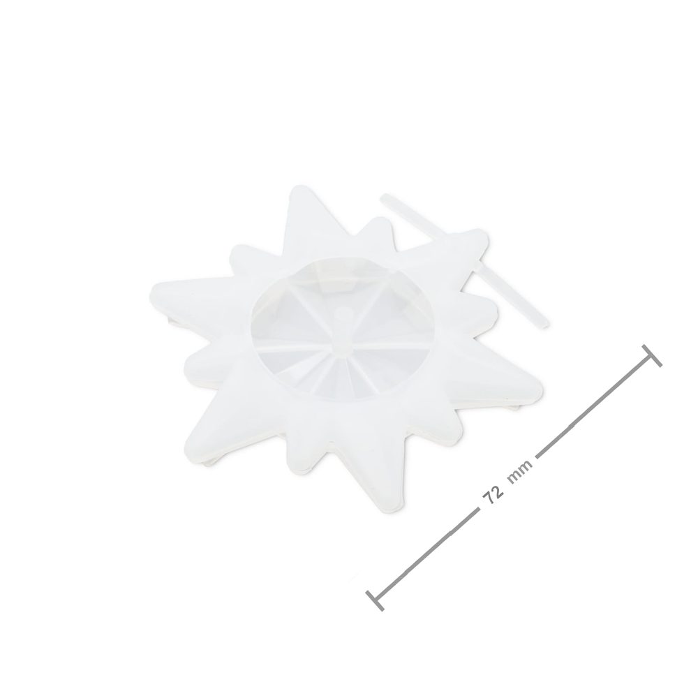 Manumi Silikonová forma na odlévání kreativní hmoty sněhová vločka č.4 - 1 ks