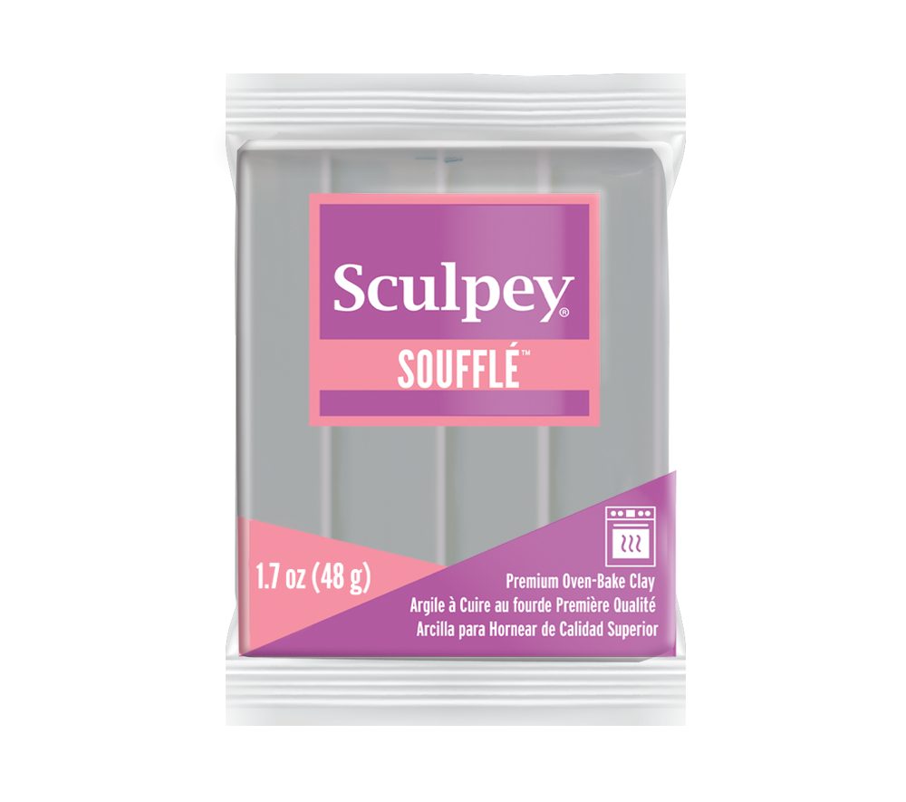 Sculpey SOUFFLÉ Concrete šedá - 5 ks - 5 ks