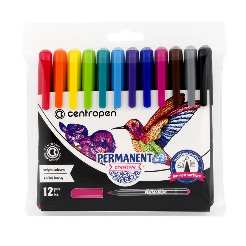 Centropen fixy Permanent Creative 2896 sada 12ks - 1 balení