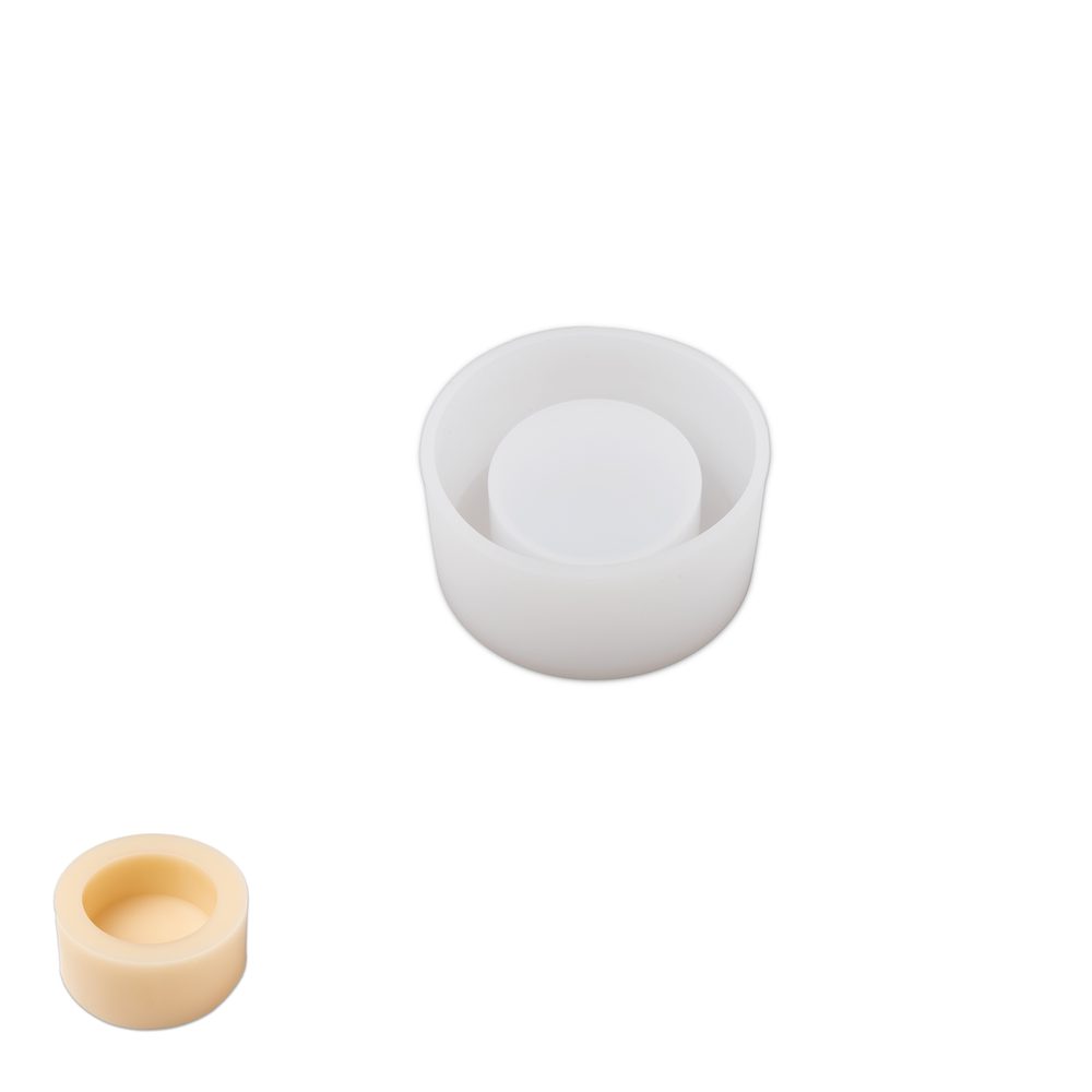 Manumi Silikonová forma na stojan pro 1 čajovou svíčku 65x30mm - 3 ks