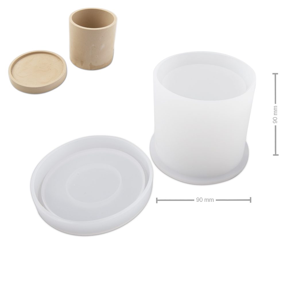 Manumi Silikonová forma na odlévání kreativní hmoty oválný květináč s podtáckem - 3 ks