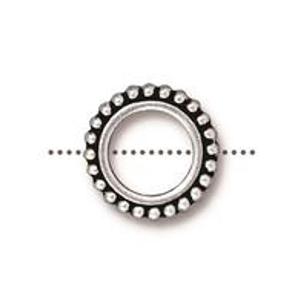 TierraCast korálek Round 8 mm starostříbrný - 5 ks