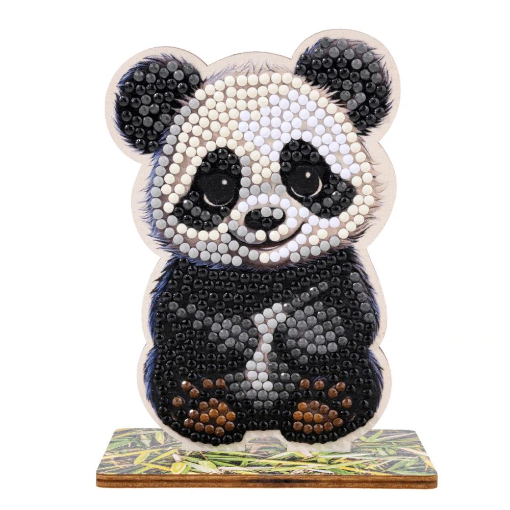 Diamantové malování postava panda - 1 ks