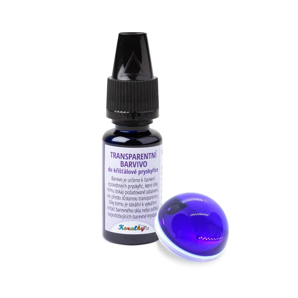 Manumi Transparentní NANO barvivo do křišťálové pryskyřice safírové 5ml - 5 ks - 5 ks