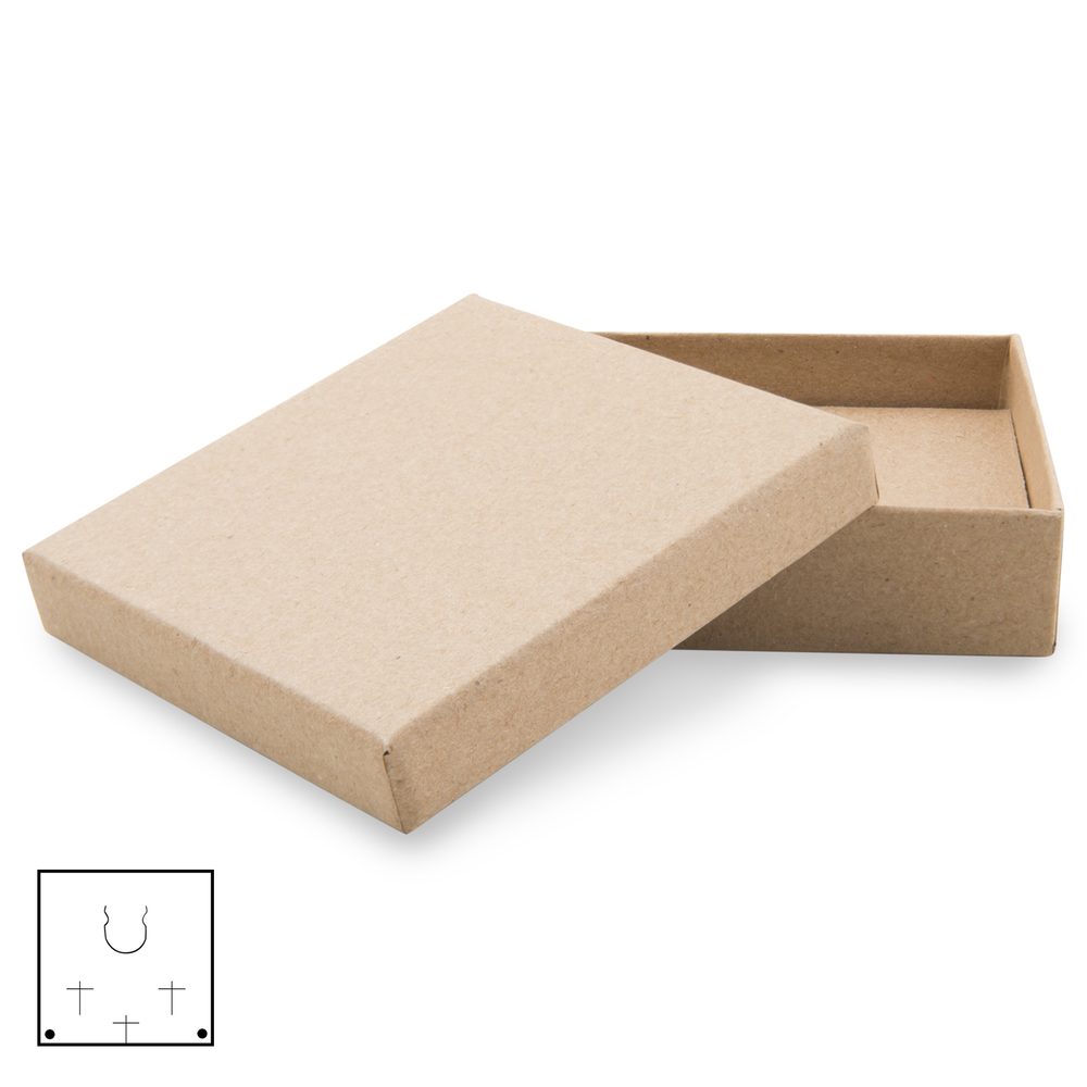 ECO dárková krabička kraftová 86x86x25mm - 10 ks