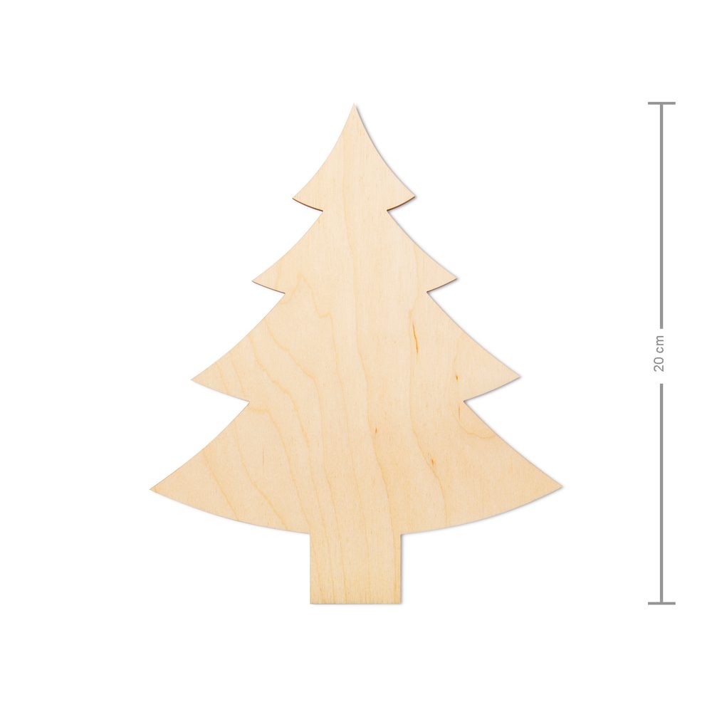 Dřevěný výřez stromek 20cm - 3 ks