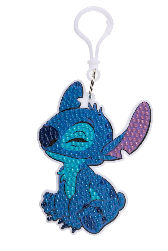 Diamantové malování sada přívěsek na batoh Stitch - 3 ks