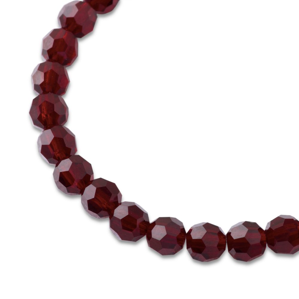 Preciosa MC perle kulatá 6 mm Garnet - 30 ks