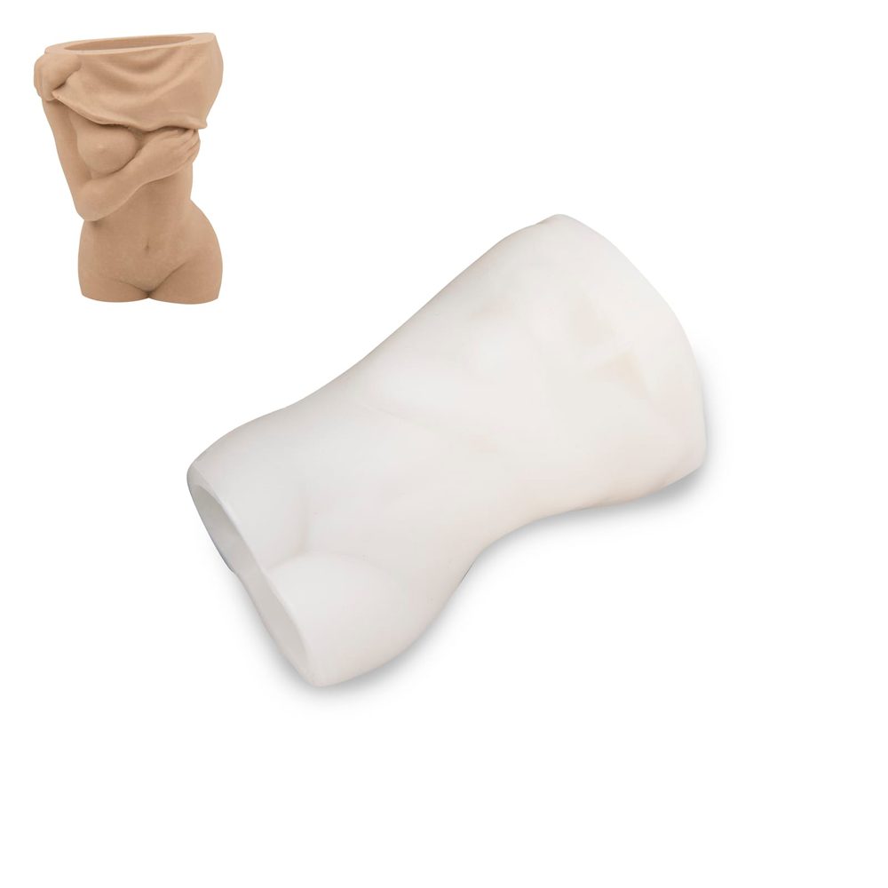 Manumi Silikonová forma na odlévání kreativní hmoty váza ženského torza 70x60x102mm - 3 ks