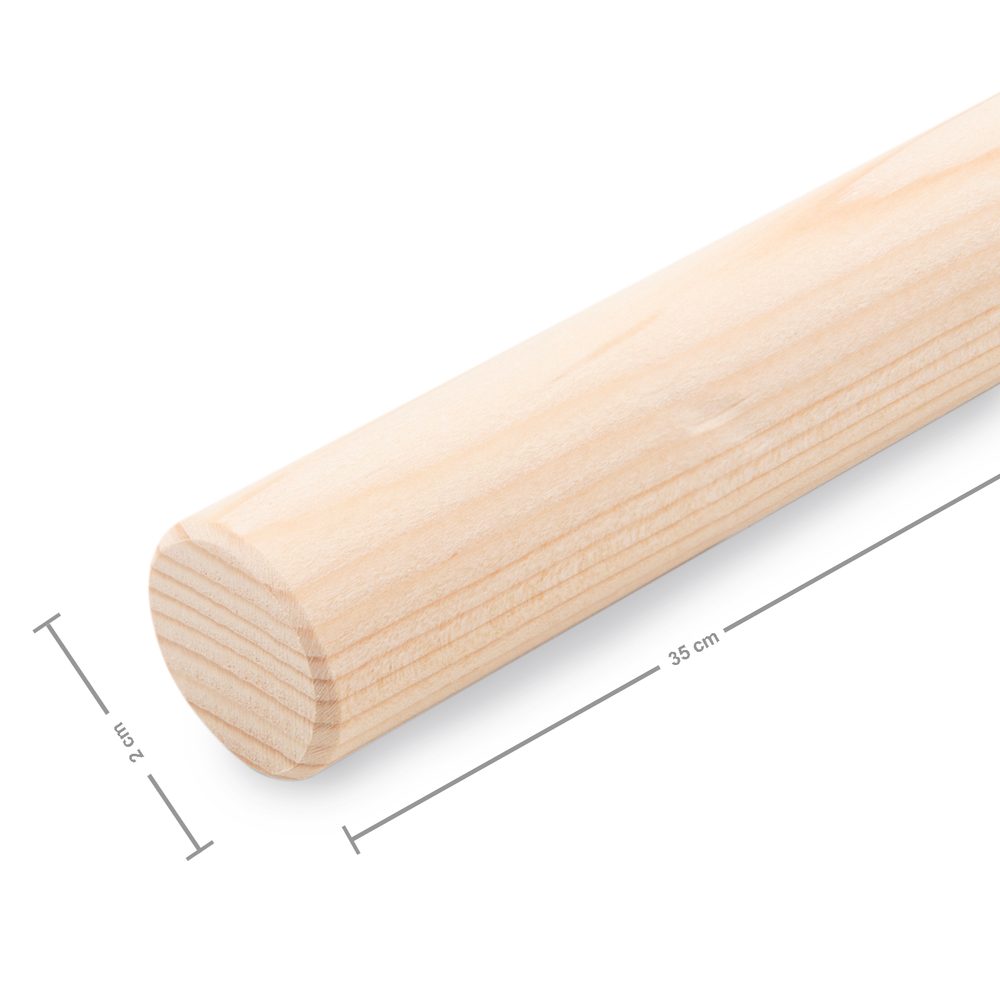 Dřevěná tyč na macramé 35cm - 5 ks