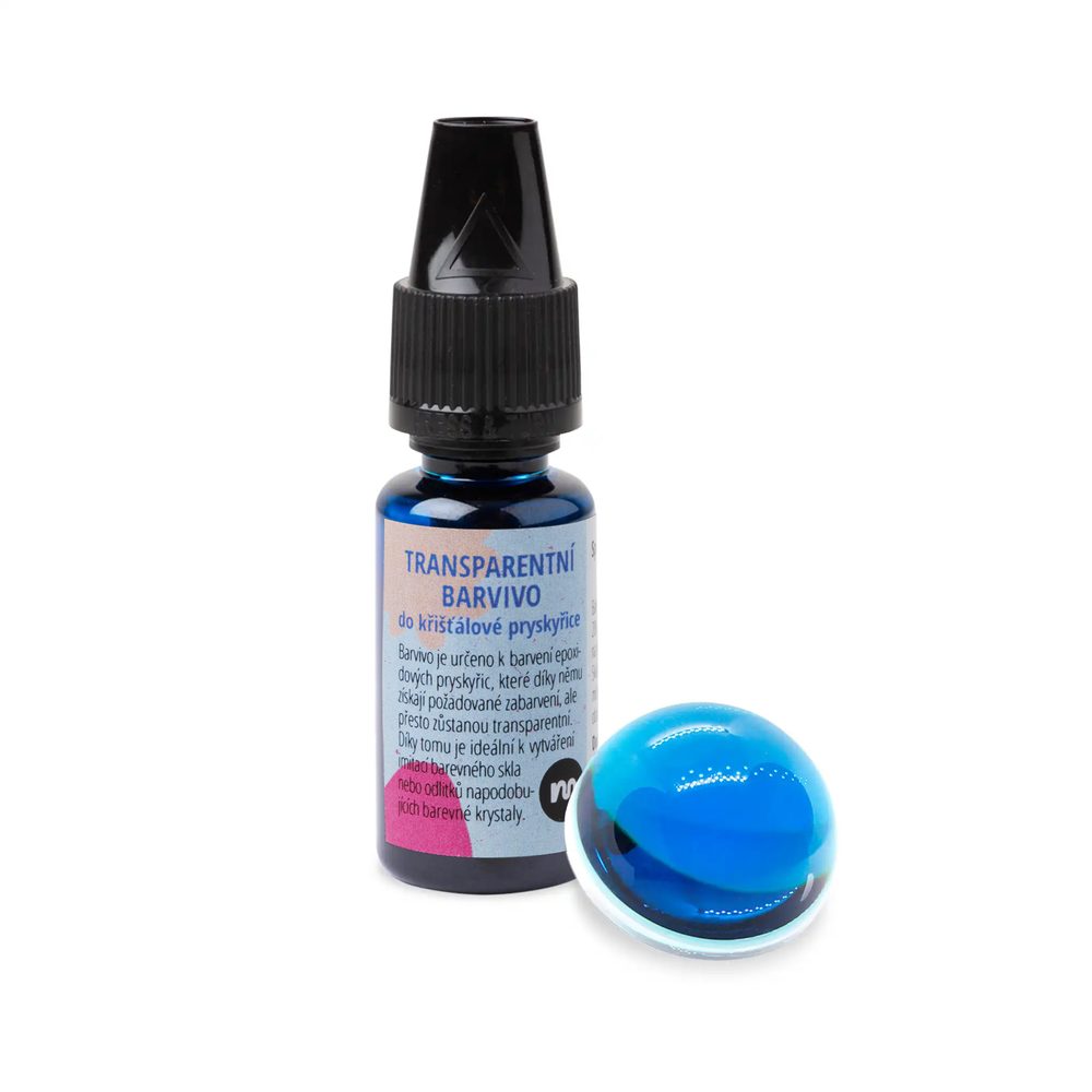 Manumi Transparentní NANO barvivo do křišťálové pryskyřice světle modré 5ml - 5 ks - 5 ks